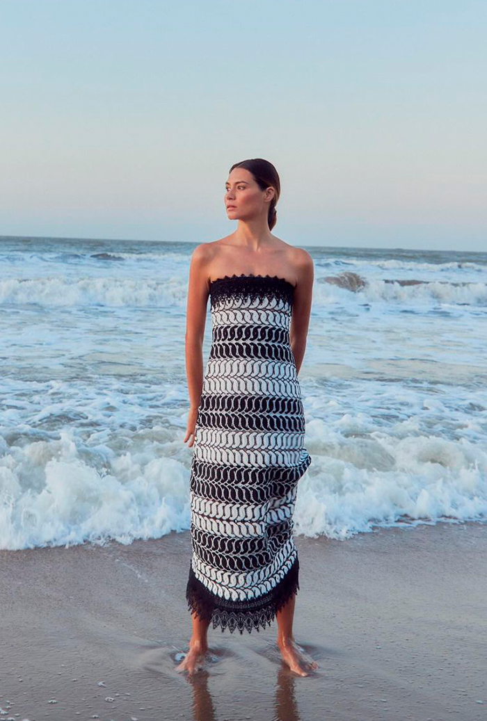 AMAZONAS MAXI DRESS BLACK/WHITE