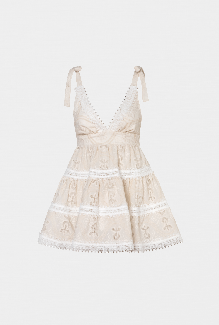 CIENAGA MINI DRESS CREAM