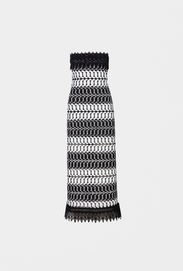 AMAZONAS MAXI DRESS BLACK/WHITE